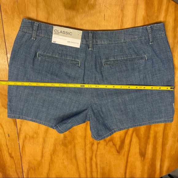 Liz Claiborne Classic Shorts Embroidered 100% Cotton NWT Size 10 Boho - Picture 6 of 7